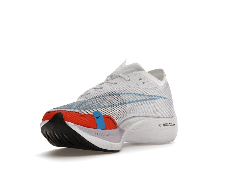 Nike ZoomX Vaporfly Next% 2 White Laser Blue Rush Orange