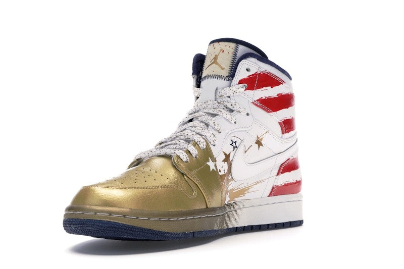 Jordan 1 Retro Dave White Wings For the Future Gold