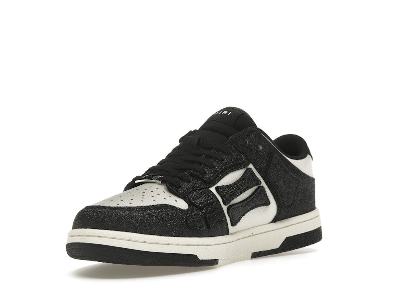 AMIRI Skel Top Low Shimmer Black White