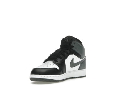 Jordan 1 Mid Black White Iron Grey (GS)