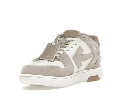 OFF-WHITE Out Of Office OOO Low Tops Beige Natural Suede