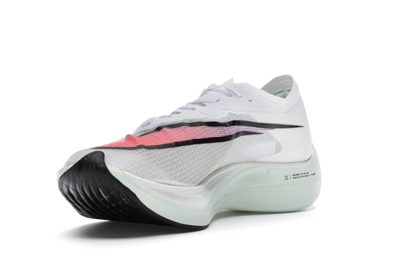 Nike ZoomX Vaporfly Next% White Hyper Jade Flash Crimson
