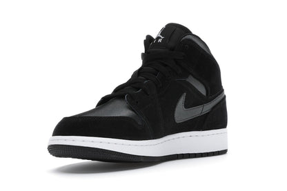 Jordan 1 Mid White Black Grey (GS)