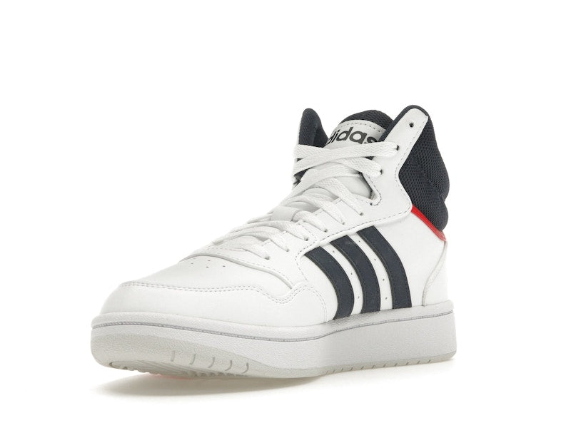 adidas Hoops 3.0 White Navy Red
