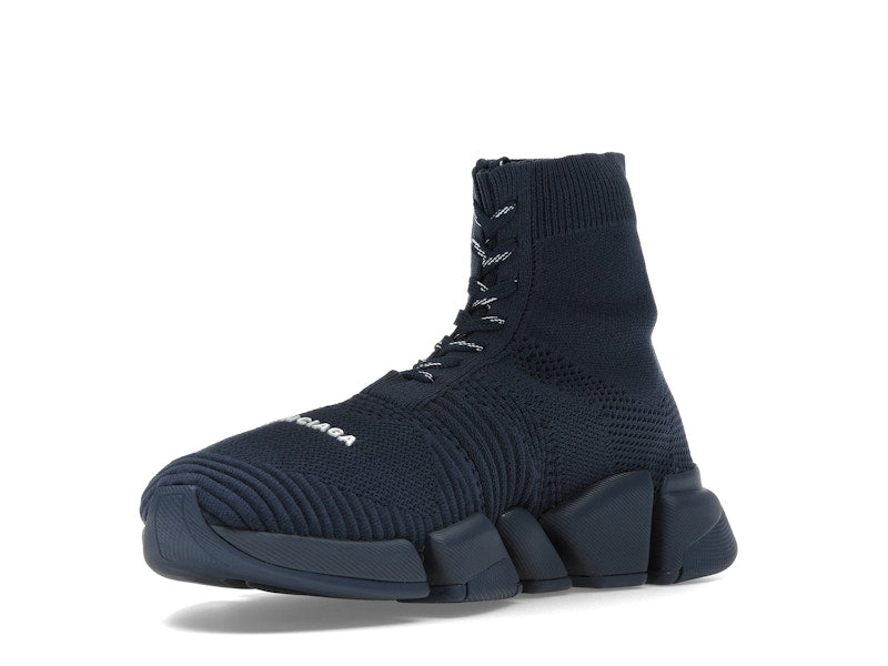 Balenciaga Speed 2.0 Lace Up Recycled Dark Blue