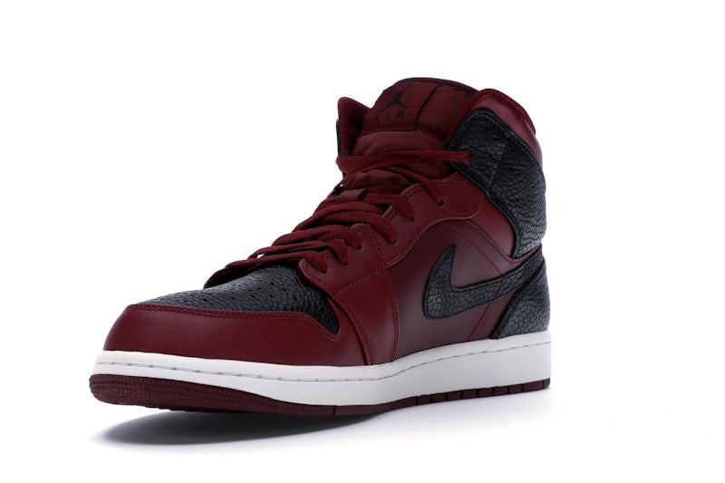 Jordan 1 Retro Mid Team Red Black