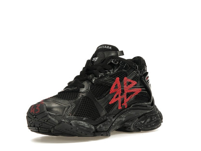 Balenciaga Runner Graffiti Black Red