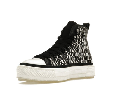 AMIRI Court Hi All Over Logo Black White