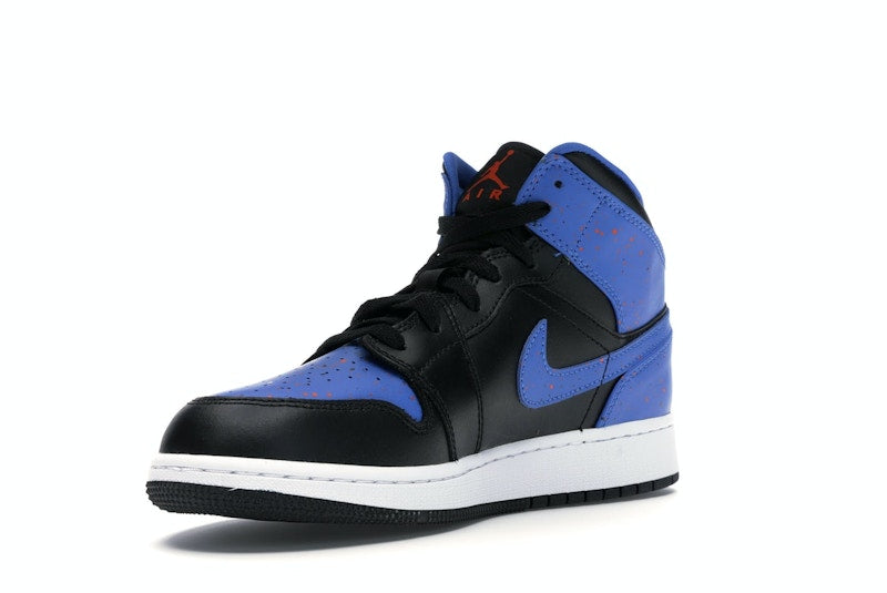 Jordan 1 Mid Royal Paint Splatter (GS)