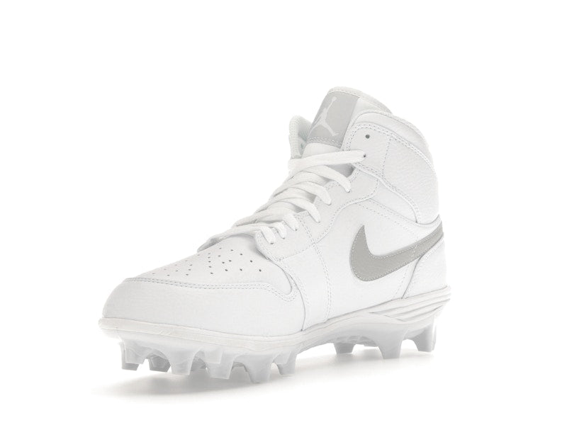 Jordan 1 Mid TD Cleat White Grey Fog