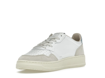 Autry Medalist Leather Low White Silver Blue