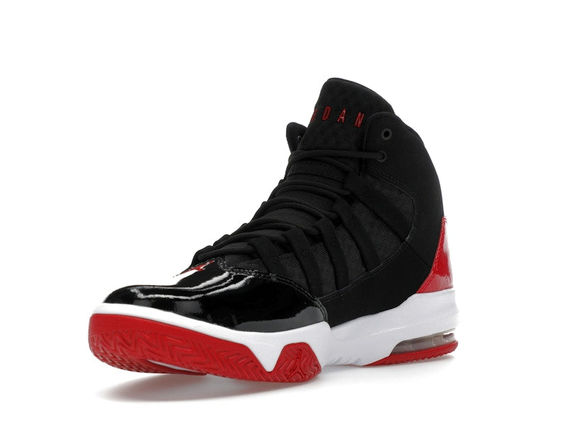 Jordan Max Aura Black Red Patent