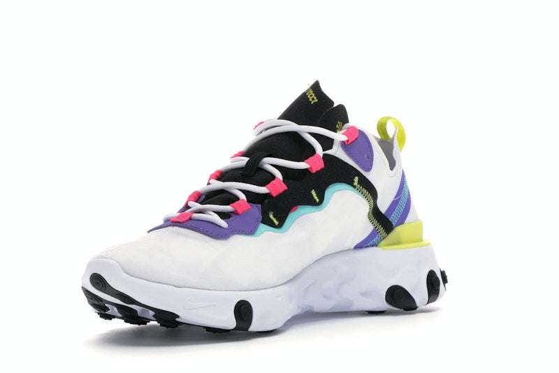 Nike React Element 55 White Psychic Purple Hyper Pink