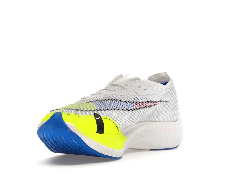 Nike ZoomX Vaporfly Next% 2 White Volt Racer Blue