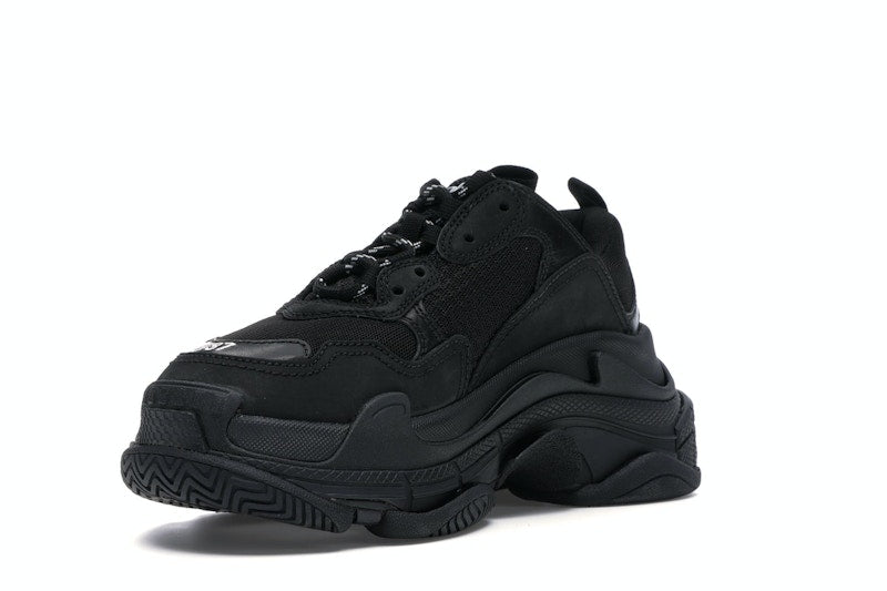 Balenciaga Triple S Triple Black (2018) Reissue Nondistressed (Women's)
