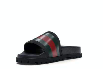 Gucci Web Slide Sandal Black