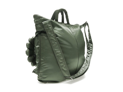 Takashi Murakami x PORTER 2Way Helmet Bag Sage Green