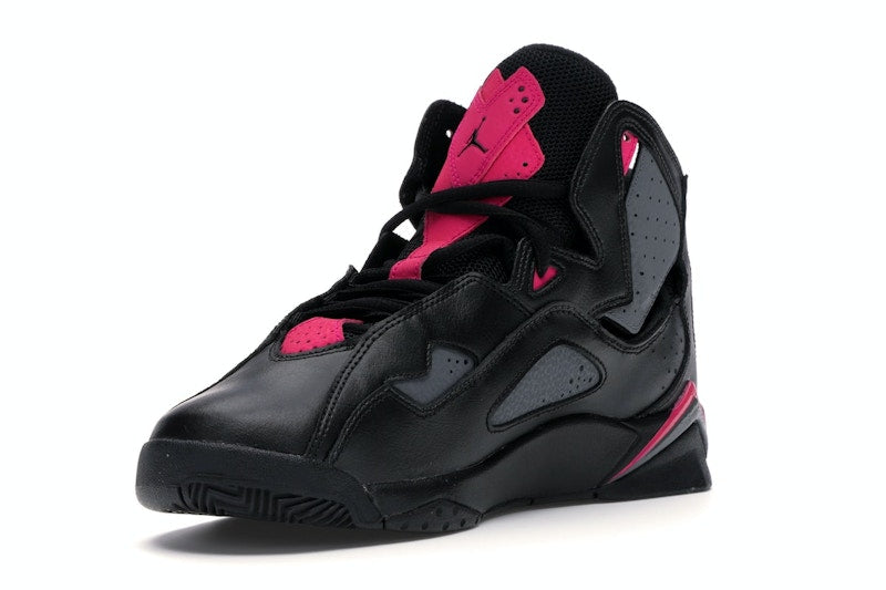 Jordan True Flight Black Dark Grey Deadly Pink (GS)