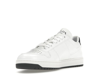 Prada Downtown Low Top Sneakers Leather White White Black