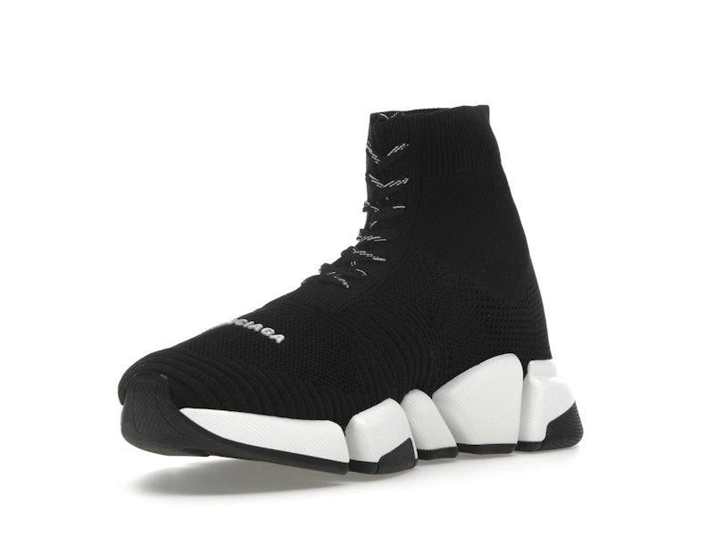 Balenciaga Speed 2.0 Lace Up Black White