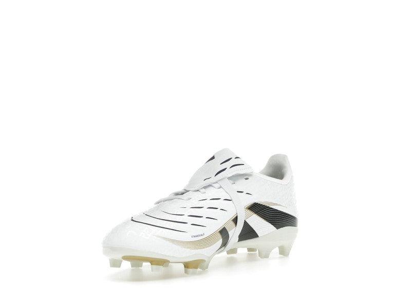 adidas Predator League Fold-Over Tongue FG/MG Cloud White Core Black Gold Metallic (GS)