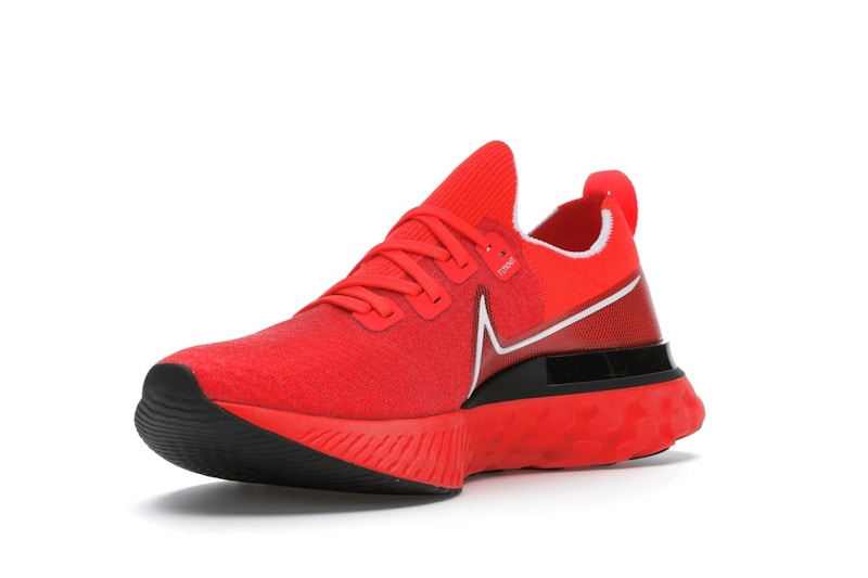 Nike React Infinity Run Flyknit Bright Crimson Black