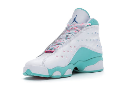 Jordan 13 Retro White Soar Green Pink (GS)