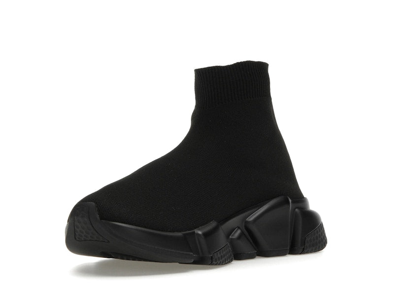 Balenciaga Speed Graffiti Trainers Black White Logo (Women's)