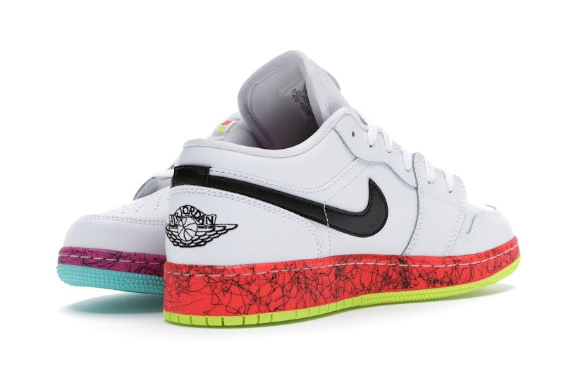 Jordan 1 Low Multi-Color Midsoles White (GS)