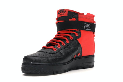 Nike SF Air Force 1 Mid Habanero Red Black