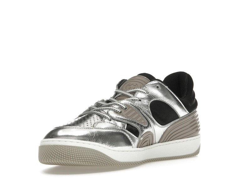 Gucci Basket Low Silver Black