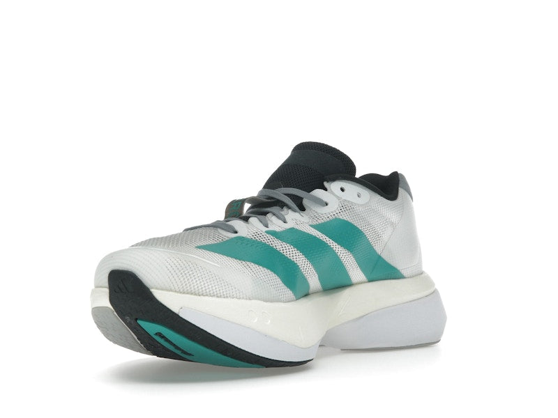 adidas Adizero Boston 13 White Pure Teal
