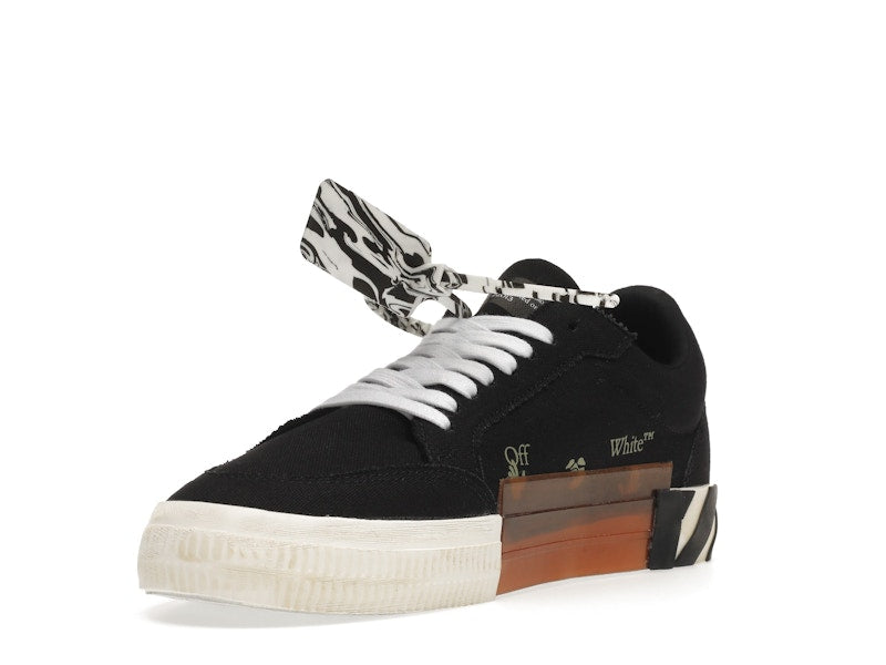 OFF-WHITE Vulc Low Black Light Blue Arrow