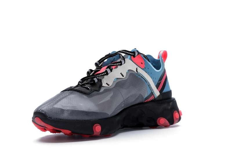 Nike React Element 87 Blue Chill Solar Red