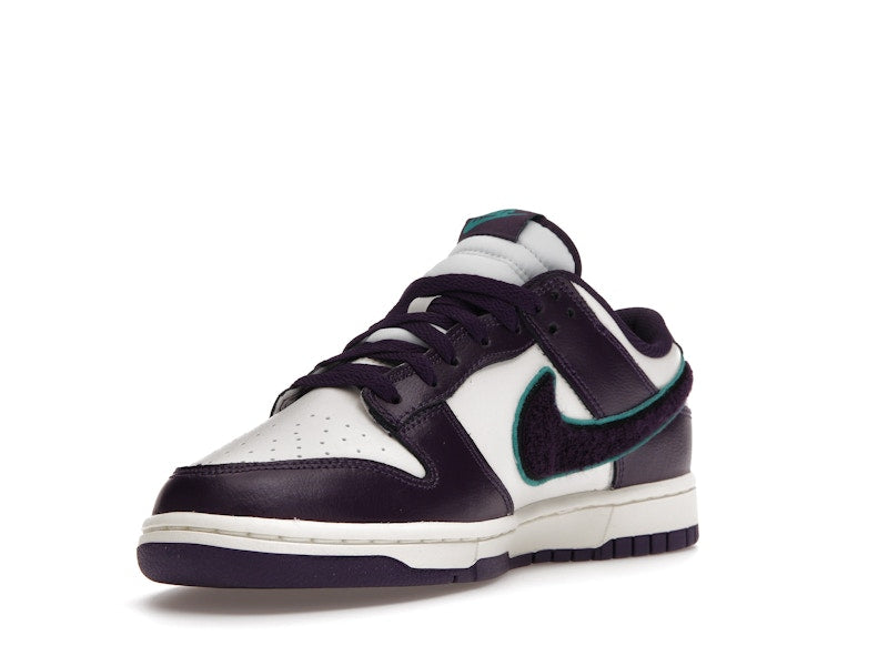 Nike Dunk Low Chenille Swoosh Sail Grand Purple