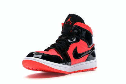 Jordan 1 Mid Hot Punch Black (Women's)