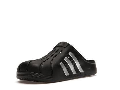 adidas Adilette Clog Black Silver