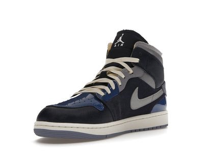 Jordan 1 Mid SE Craft Obsidian French Blue Ashen Slate White