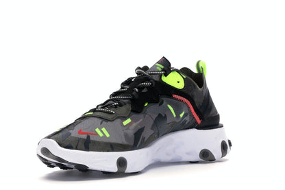 Nike React Element 87 Medium Olive Bright Crimson