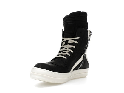 Rick Owens Geobasket High Black Milk