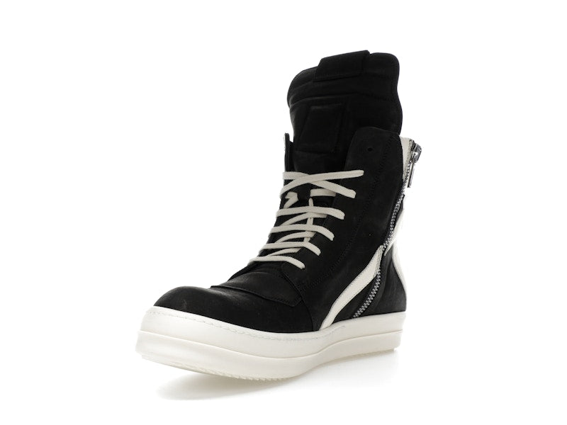 Rick Owens Geobasket High Black Milk
