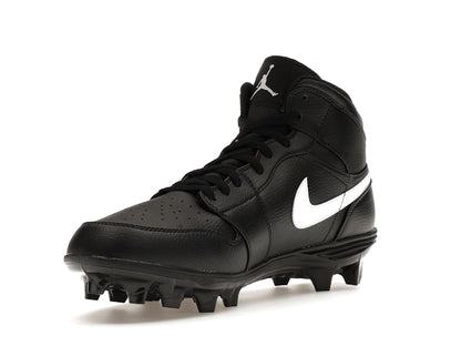 Jordan 1 Mid TD Cleat Black White