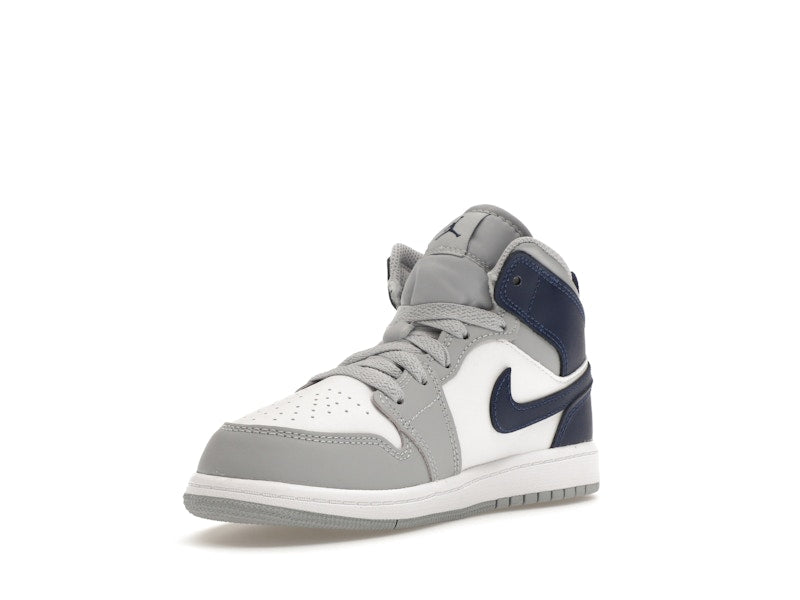Jordan 1 Mid Wolf Grey Midnight Navy (PS)