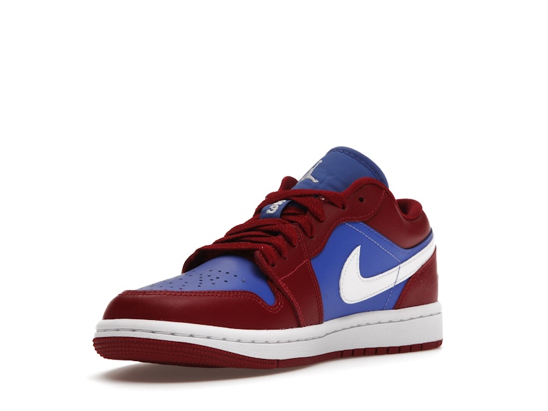 Jordan 1 Low Pomegranate Medium Blue (Women's)