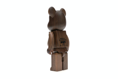 Bearbrick WORLD WIDE TOUR KAWS (Karimoku Wood) 400% Wood