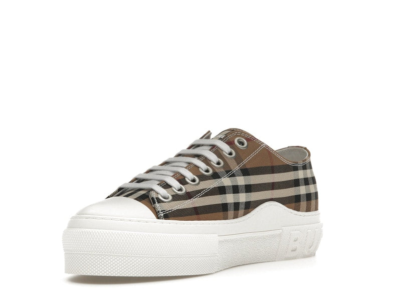 Burberry Vintage Check Cotton Sneakers Birch Brown