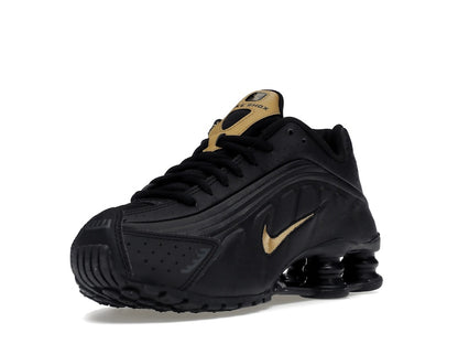 Nike Shox R4 Black Metallic Gold (GS)