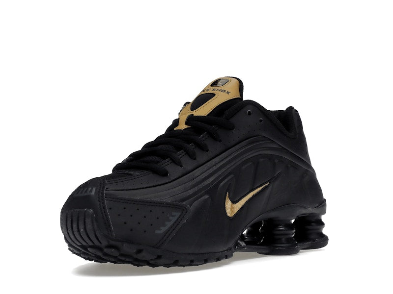 Nike Shox R4 Black Metallic Gold (GS)