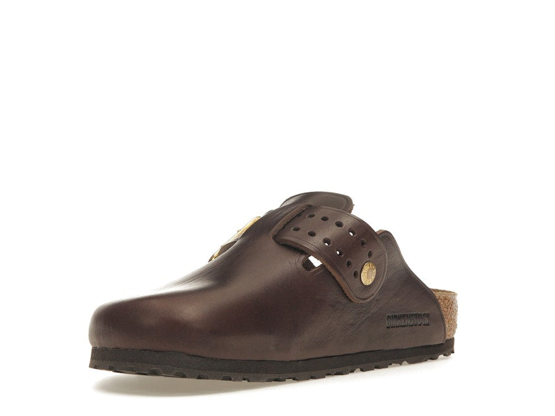 Birkenstock Boston Bold Leather Roast Brown