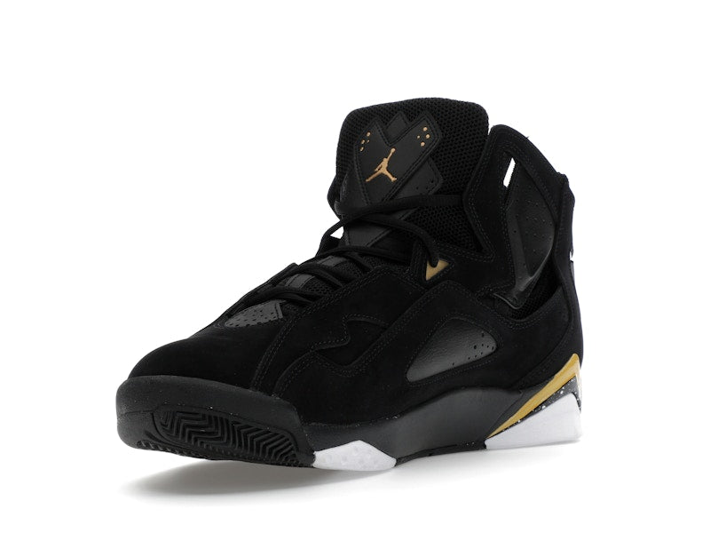 Jordan True Flight Black White Metallic Gold